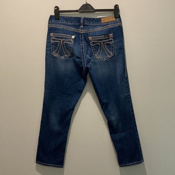 Seven7 Blue Straight Leg Blue Jeans size 10​​​​​​​​ - Picture 4 of 15